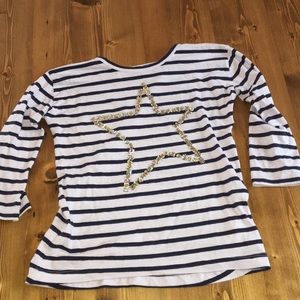 Girls 3/4 sleeve t shirt